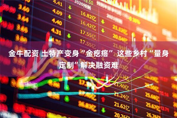 金牛配资 土特产变身“金疙瘩” 这些乡村“量身定制”解决融资难