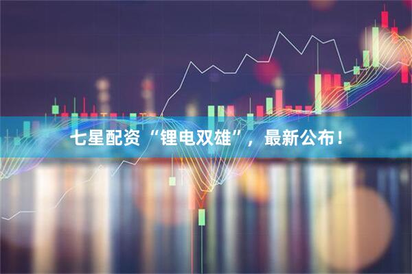 七星配资 “锂电双雄”，最新公布！