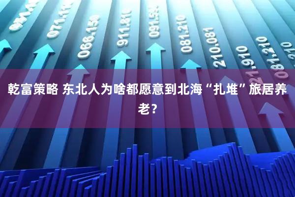 乾富策略 东北人为啥都愿意到北海“扎堆”旅居养老?